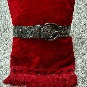 Vtg Olga Santini Leather Belt Sz M